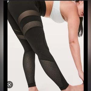 Lululemon Wonder Under High rise leggings with mesh design size 6